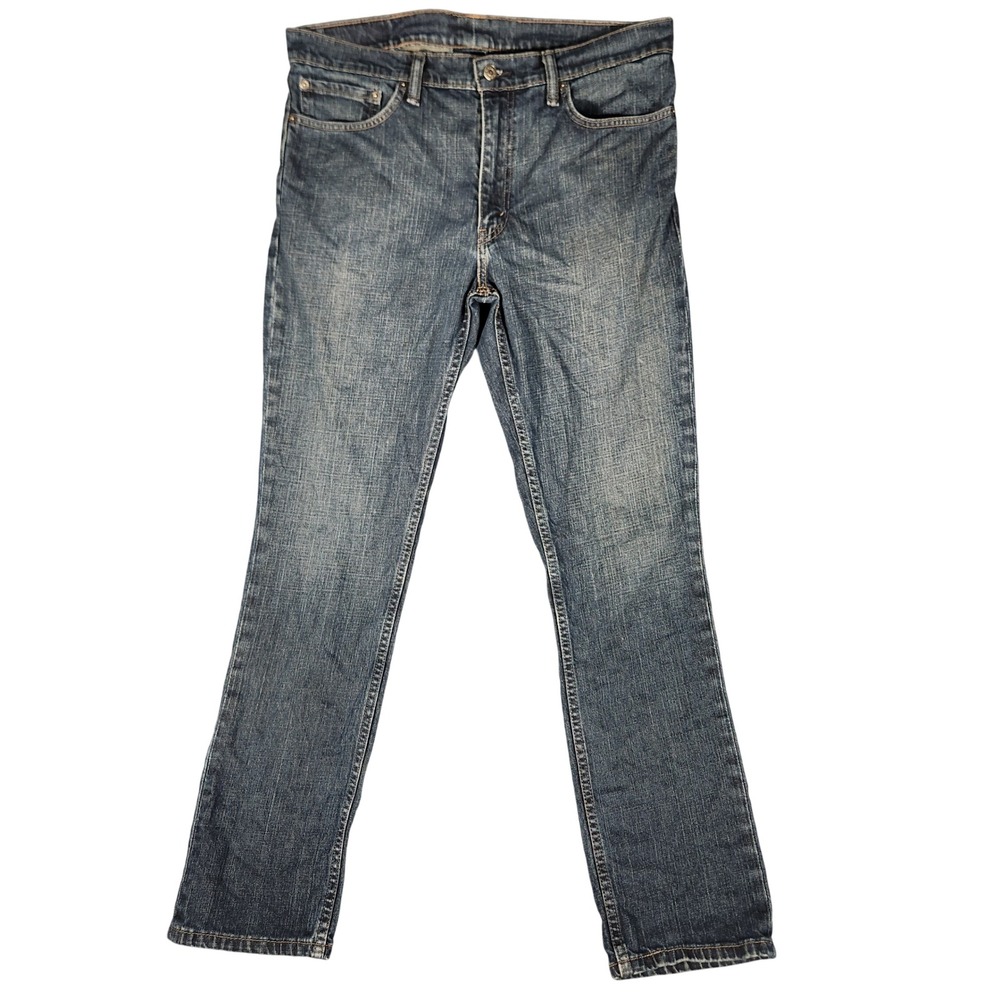 Levi's 511 Slim Fit Jeans Mens 36x32 Blue Excellent Stretch Denim 04511-4172